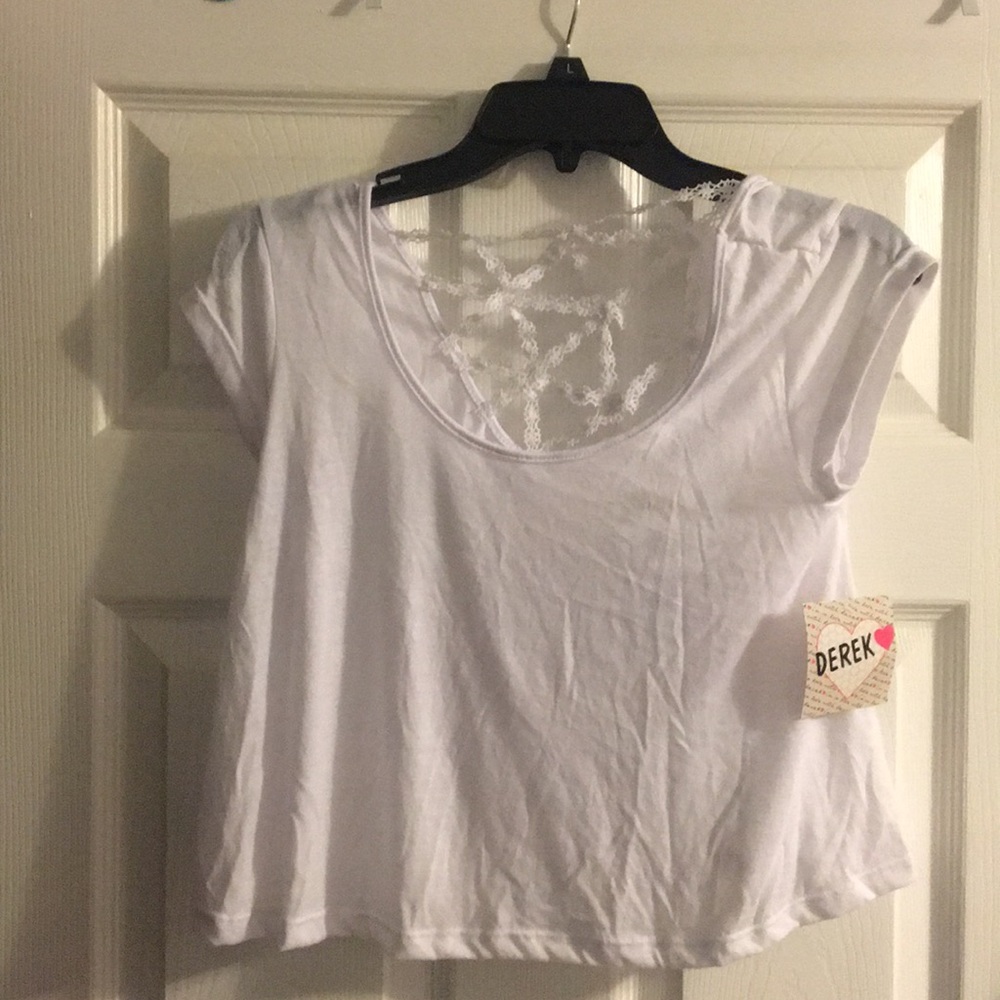 White crop top